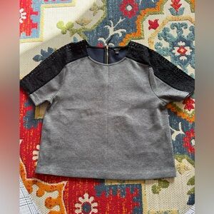 Ann Taylor Charcoal and Ebony Top